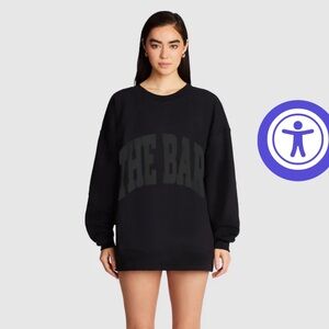 The Bar Varsity Sweatshirt Black